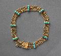 Edwardian Turquoise And Gold Bracelet